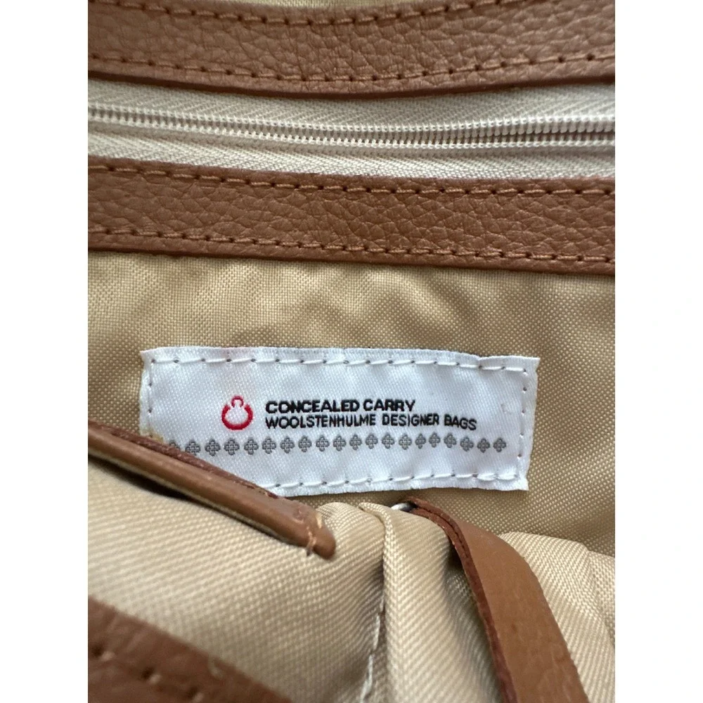 Concealed Carry Woolstenhulme Designer Bags Brown Leather Hobo Shoulder Bag NWOT